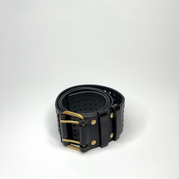 YSL Wide Rectangle Buckle Leather Corset Belt 34 - Picture 5 of 10